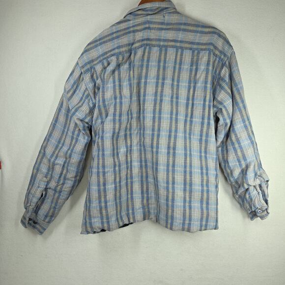 Vtg Cambridge Classics Mens Shirt Shacket Blue XL Flannel Winter Cold Gorpcore - Picture 3 of 13